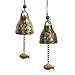 Produktbild MEETANG 2 Stück Feng Shui Chimes Segen Glocken Dragon Phoenix Windspiel Chinesische Antike Klangspiele Fengshui Glocken Buddha Windspiele Wind Chimes Metal für Hausgarten Hängen Glück Segen