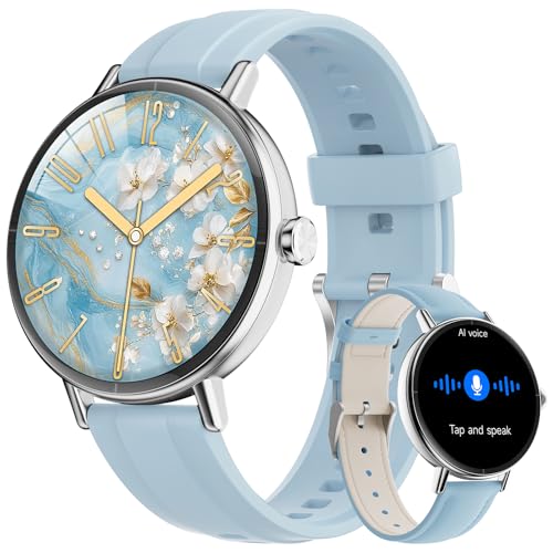 Image of Smart Watches for Men Women,Smartwatch for iPhone /Samsung /Android,(Answer /Make Call),1.57 inch HD 43mm Fitness Tracker with Heart Rate /SpO2 /Sleep Monitor,IP68 Waterproof,110+ Sport Mode,with 2 Bands