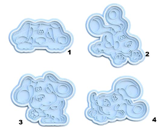 Miniatura 2 de Blues Clues Dog Magenta Cookie Cutter & Stamp