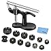 Vastar 18 Pcs Watch Press - Watch Repair Kit, Watch Back Case Closer Watch Battery Replacement Tool Kit with 12 Dies, Tweezers