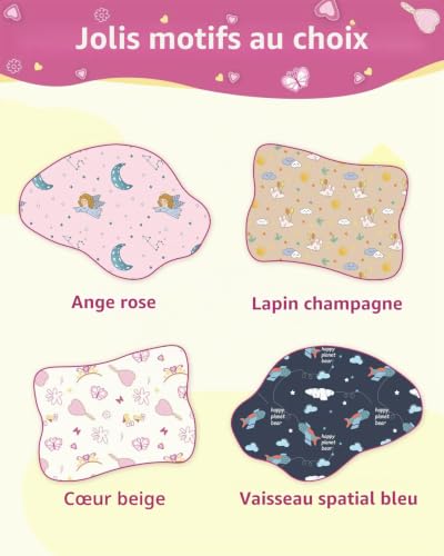 Bonnet Enfant en Satin Douce, Réglable Double Couche pour Filles Garçons – vue 5