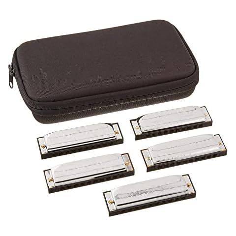 Hohner SPC Special Twenty Harmonica, 5 Pack with Case Cover