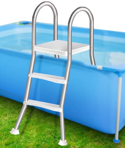 Escalera para piscina de 4 escalones acero inoxidable miniatura 1