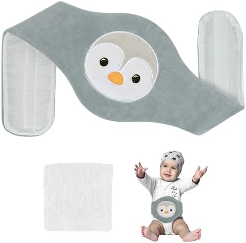 Vicloon Baby Wärmegürtel, Natürlicher Anti-Kolik Bauchgurt, Gegen Blähungen | Tonpartikel Wärmekissen für Babys, Beheizt Tummy Wrap, Gegen Koliken und Blähungen, Mikrowelle & Wasch