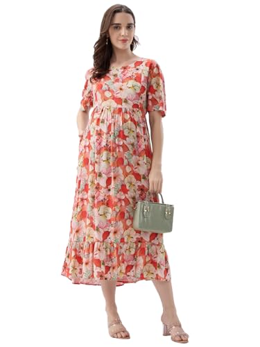Image of AV2 Women Maternity Feeding Dress | Feeding Kurti | Nursing Dress -5071