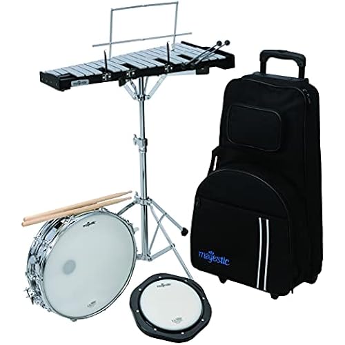 Majestic AK1432DP Bell/Snare Educational Kit with Rolling Bag