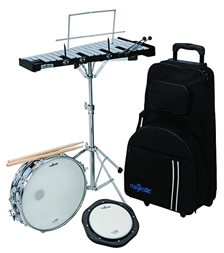 Majestic AK1432DP Bell/Snare Educational Kit with Rolling Bag