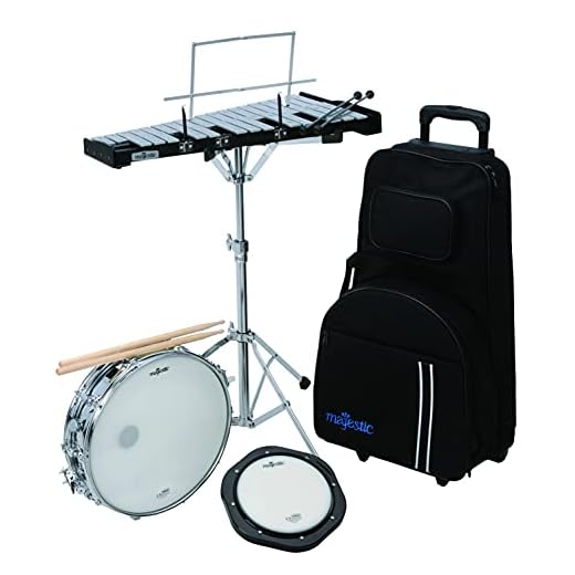Majestic AK1432DP Bell/Snare Educational Kit with Rolling Bag