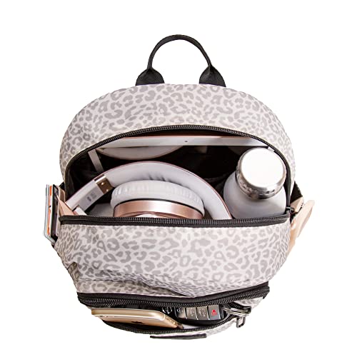 Image of Jadyn Mini Backpack for Women, Small Travel Bag, 8.5 Liter Daypack, Millie Backpack with Cute Designs (Desert Leopard)