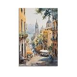 Barcelona Park Güell España - Lienzo decorativo para pared, impresión en...