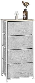 Aingoo Dresser Storage 4 Drawers Storage Bedroom Steel Frame Fabric Dressers Drawers