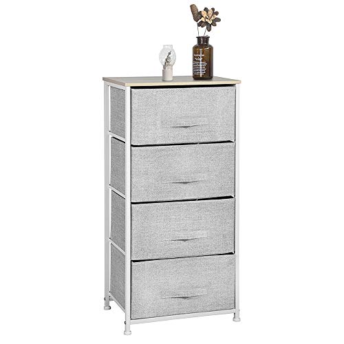 Aingoo Dresser Storage 4 Drawers Storage Bedroom Steel Frame Fabric Dressers Drawers