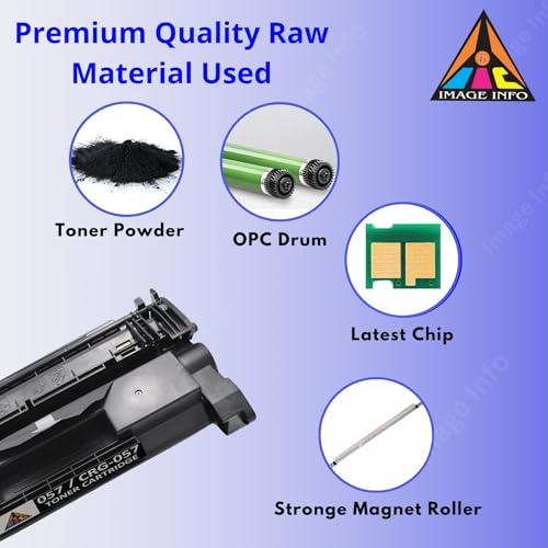 Image of ImageInfo 057 Toner Cartridge (with CHIP) Compatible for Canon LBP220, LBP223dw, LBP226dw, LBP227dw, LBP228x, LBP228dw, MF440, MF443dw, MF445dw Printers