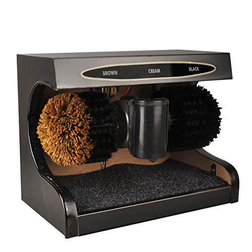 PVGYUJFD Máquinas limpiabotas. Máquina automática de lustrado Zapatos inducción, fotoeléctrica Adecuada for la Sala Estar del hogar(Black)