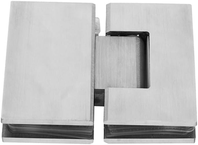 TopHomer Glass Shower Door Hinges, 180 Degree Shower Door Hinges for Glass Doors, Heavy Duty Stainless Steel Cabinet Hinges Wall to Glass