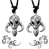 【Material de alta calidad】 El collar colgante está hecho de aleación de zinc. Hecho a mano no es fácil de desvanecer, se puede usar durante mucho tiempo para que luzca más seguro.