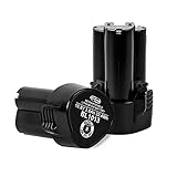 DSANKE 2 baterías BL1013 de 10,8 V 3,0 Ah de ion de litio de repuesto para Makita BL1013 BL1014 3,0 Ah 10,8 V