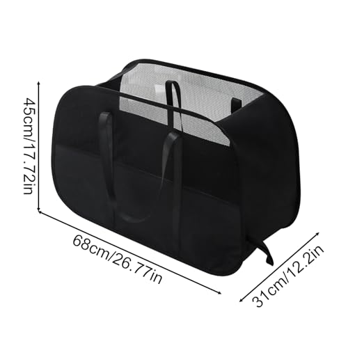Panier à linge en maille anti-odeur et pliable pour vêtement de buanderie - 6