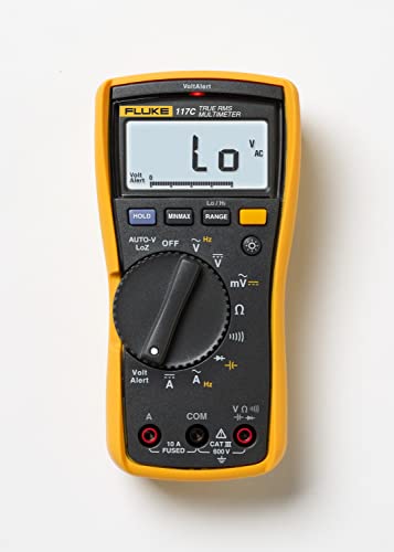 fluke 189 - Fluke 117 Digital Multimeter, Non-Contact AC Voltage Detection, Measures Resistance/Continuity/Frequency/Capacitance/Min Max Average, Automatic AC/DC Voltage Selection, Low Impedance Mode