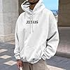 Men's Casual Loose Fit Graphic Sweatshirts for Winter Versatile Comfortable to Wear with T-Shirts, White, 5XL #1