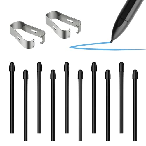 10PCS Replacement Tips for Remarkable 2 Durable Pen Tips Compatible with Remarkable 1/2 Stylus Marker Plus Pen Sensitive & Titl Pressure Marker 2 Pen Nibs with Tool Black
