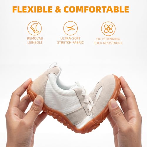 Image of Women's Barefoot Sneakers Wide Toe Box Zero Drop Sneakers | Breathable Lightweight Non-Slip Shoes for Gym Training, Trail Running, Hiking & Daily Walking
