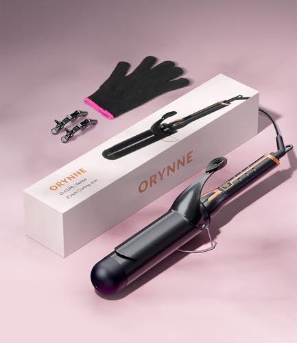 ORYNNE 2 Inch Curling Iron for Long Hair Loose Curls, 14 Heat Settings Large Barrel Curling Iron, Ceramic Curling Iron 2 Inch Barrel with Argan Oil Infused, Big Barrel Curling Iron - Thumbnail 7