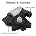 Dasbecan Front Left Window Lift Motor Compatible with Mazda 3 2004-2009 Mazda 6 2003-2008 Mazda CX7 2007-2012 Mazda CX9 2007-2015 Mazda RX8 2008-2011 GJ6A5958XF G22C5958XC D6515958XB 742-801