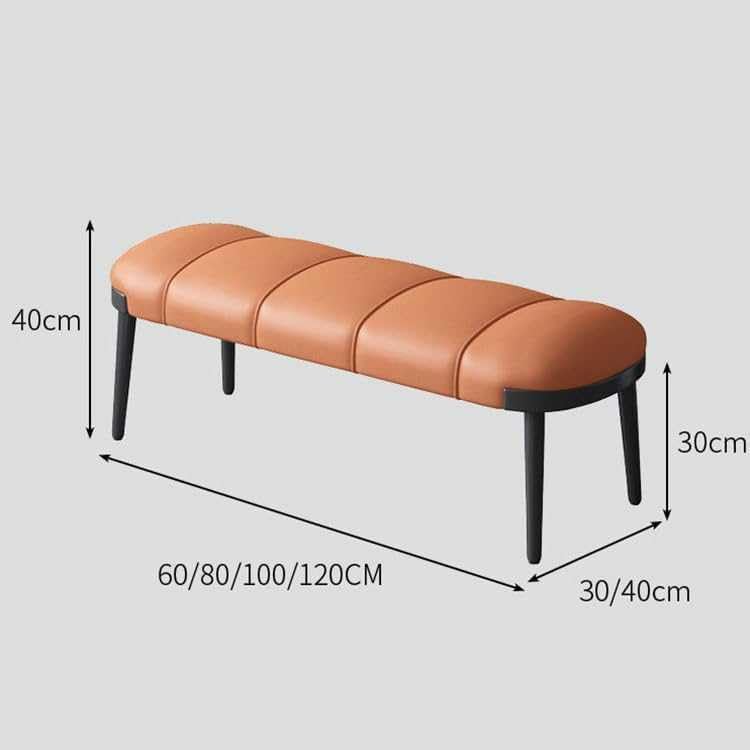Panca Imbottita In Similpelle Con Piedi In Metallo – Elegante E Multifunzione Per Ingresso, Soggiorno O Camera Da Letto