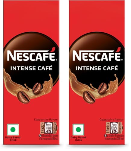 Image of Nescafe Ready To Drink, Coffee Flavoured Milk Tetrapack Intense Cafe, Cappucino - 180ml, (Tetra Pack) (Pack of 2)