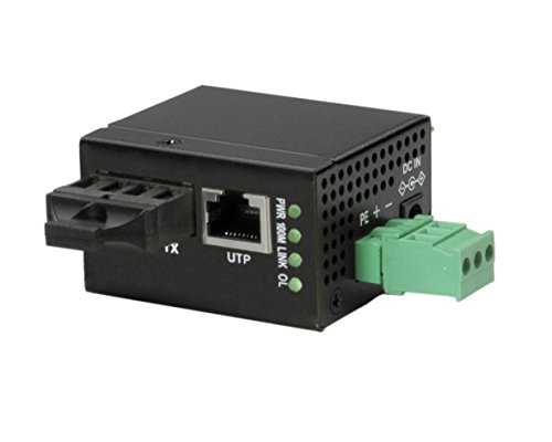 ROLINE Mini-convertisseur Industriel, 10/100T-100SC