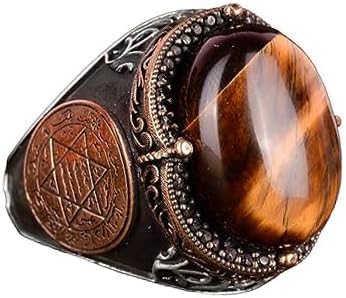 KAMBO - Anillo Hecho A Mano Para Hombre En Plata De Ley 925 K, Disponible Con Varias Piedras Preciosas Naturales, Plata Gema, Zafiro Azul