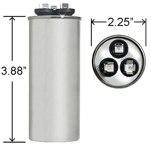 ClimaTek Round Capacitor - fits Goodman Amana # CAP050450440CT | 45/5 uf MFD 370/440 Volt VAC - Thumbnail 3