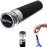SHARKK® SET OF 2 Wine Bottle Stopper With Vacuum Pump Feature For Air-Tight Wine Storage (Black, 2)