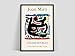 Póster de Joan Miro, impresión de Mourlot Paris, póster de Joan Miro, impresión de Joan Miro, lienzo decorativo sin marco familiar N 40x60cm