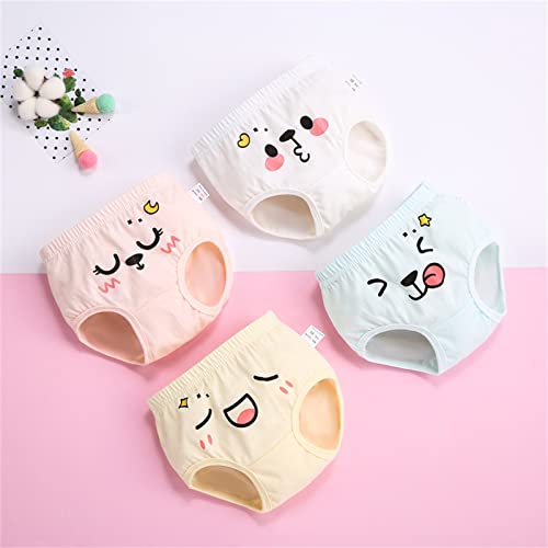 Generic Little Girls Underwear Toddler Infant Cotton 𝐏anties Breathable Soft Briefs Cartoon Baby Training Pants 4 PC2
