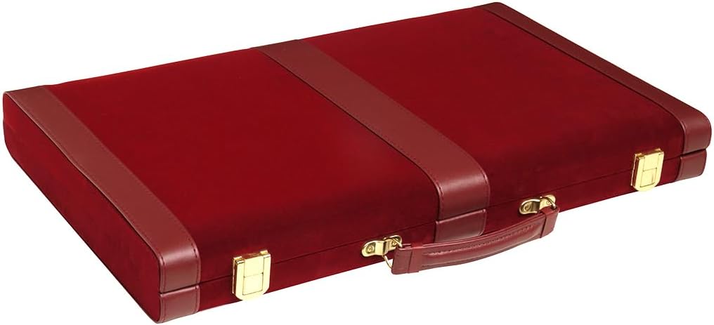 18" Deluxe Backgammon Set - Maroon, Classic Board Game