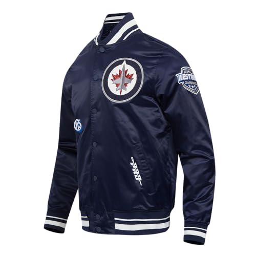 Image of Pro Standard Mens NHL Old English Satin Jacket