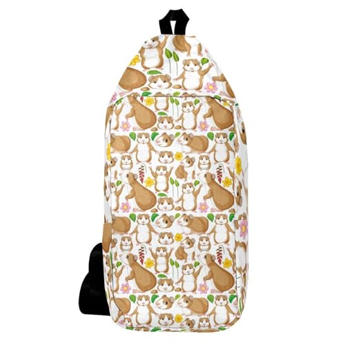 Sac à dos à bandoulière cochon d'Inde léger et compact