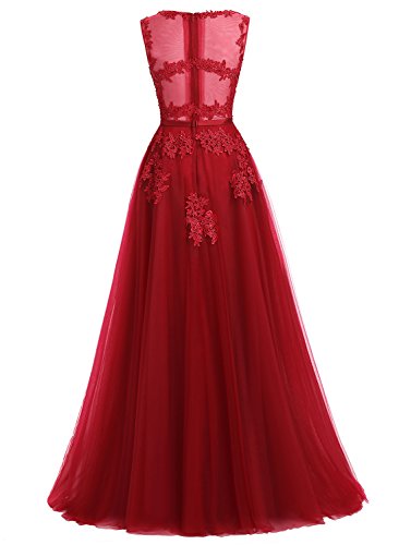 Brautkleid Ever Love Unisex A-Linie Lang Spitze Tüll Rückenfrei