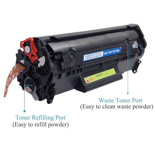 Image of 12A Easy Refill Toner Cartridge for HP 12A Cartridge with Powder Bottole Q2612A for HP Laserjet M1005 MFP,1020,1010 /1012 /1018 /1022 /1022n /1022NW /3015 /3020 (Pack of 1)