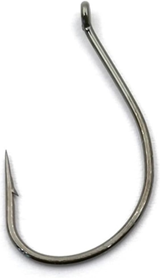 HARAY Fishing Hook 20pcs/lot Soft Lure Fishing Hook Stainless Steel Offset Wacky Hooks Crank Bass Fishhook Fishing Accessories Fishing Pliers (Size : 1#)