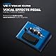 BOSS VE-1 Vocal Echo für Sänger und Vocal-Künstler | Steuere deinen Vocalsound in Echtzeit | Verleihe deiner Stimme einen natürlichen Raumklang oder intensiven Reverb | Sieben anpassbare Effekttypen