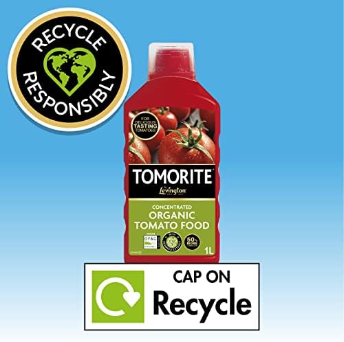 Levington Tomorite Organic Liquid Tomato Feed, Concentrate, 1L