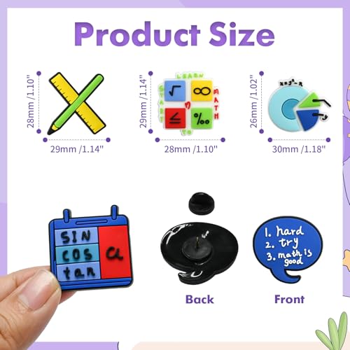 Image of Cute Pins Bulk, Funny Lapel Badge Pins Rubber Brooch Pins for Backpacks, Hats, Bags