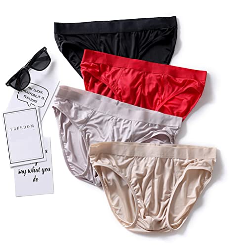 GAOGAO Real Mulberry Silk Men Underwear Ultra-thin Breathable and Smooth Men's Briefs Intimates2