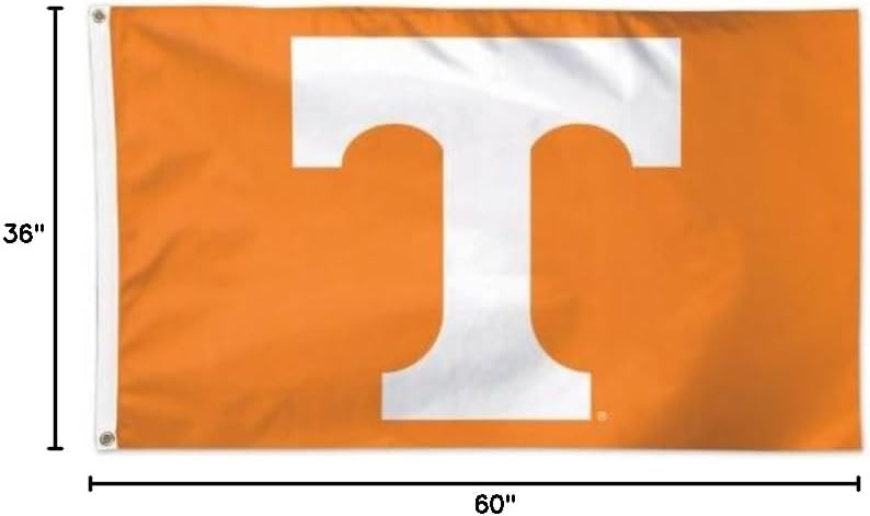 Wincraft NCAA University of Tennessee 02113115 Deluxe Flag, 3' x 5'