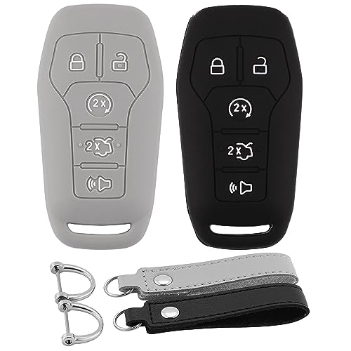 Coque de clé Ford F150 Mustang Lincoln silicone évite usure boutons lot de 2