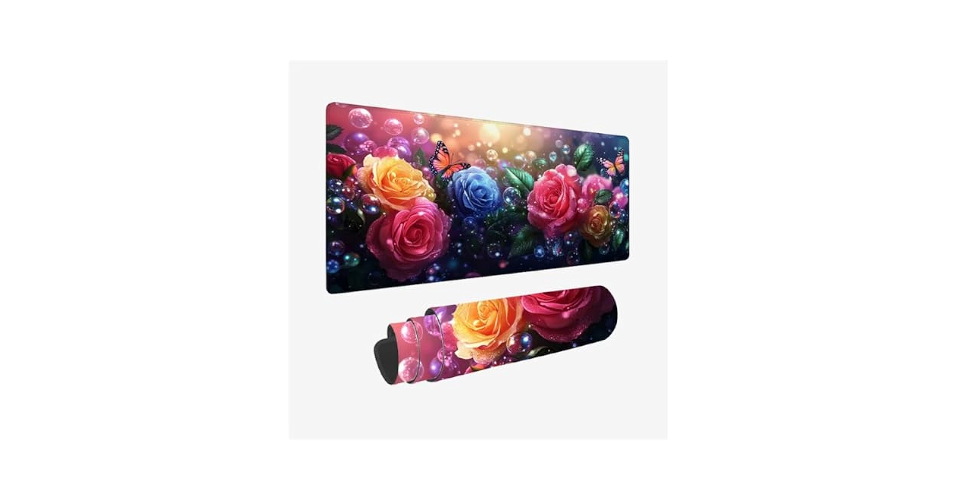 Microsoft - モモ Amazon.com: Flower Desk Mat 900x300mm, Butterfly Mouse Pad
