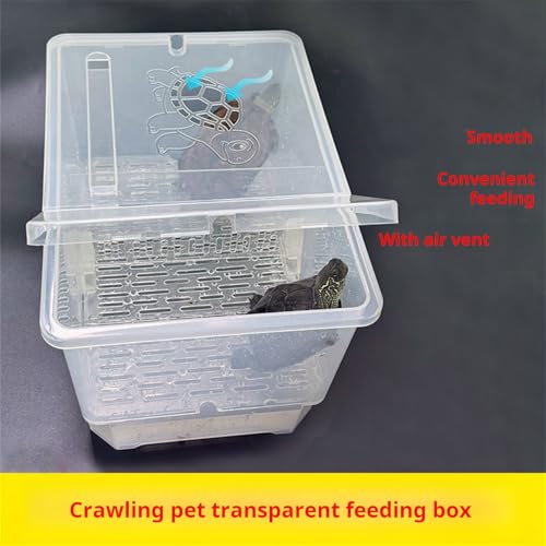 Caja plegable para reptiles con ventana de observación y cubierta ventilada 8
